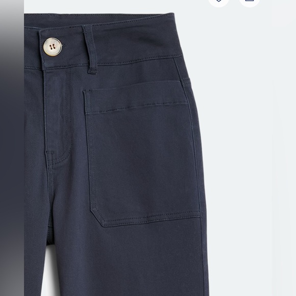 one 5 one Dark Blue wide leg jeans - Picture 2 of 3